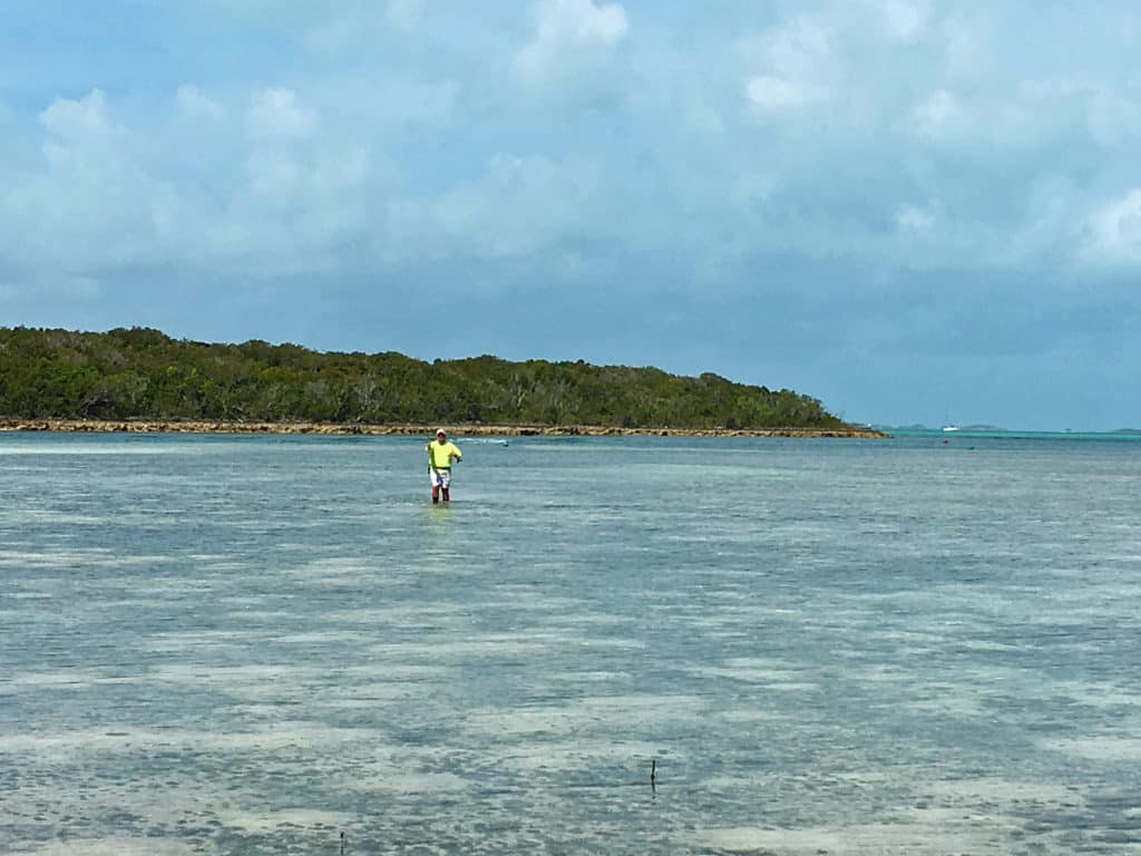 Wading offered the best chance to connect with bonefish tailing and finning in ultra shallow water.