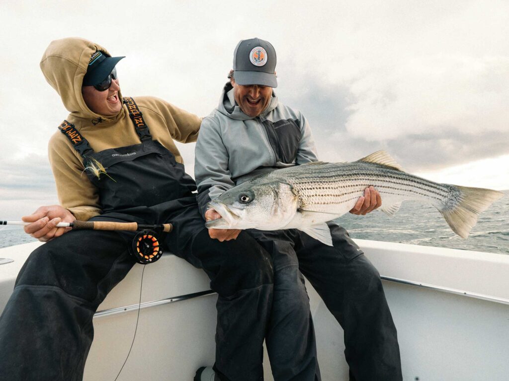 Striped bass caught off Montauk