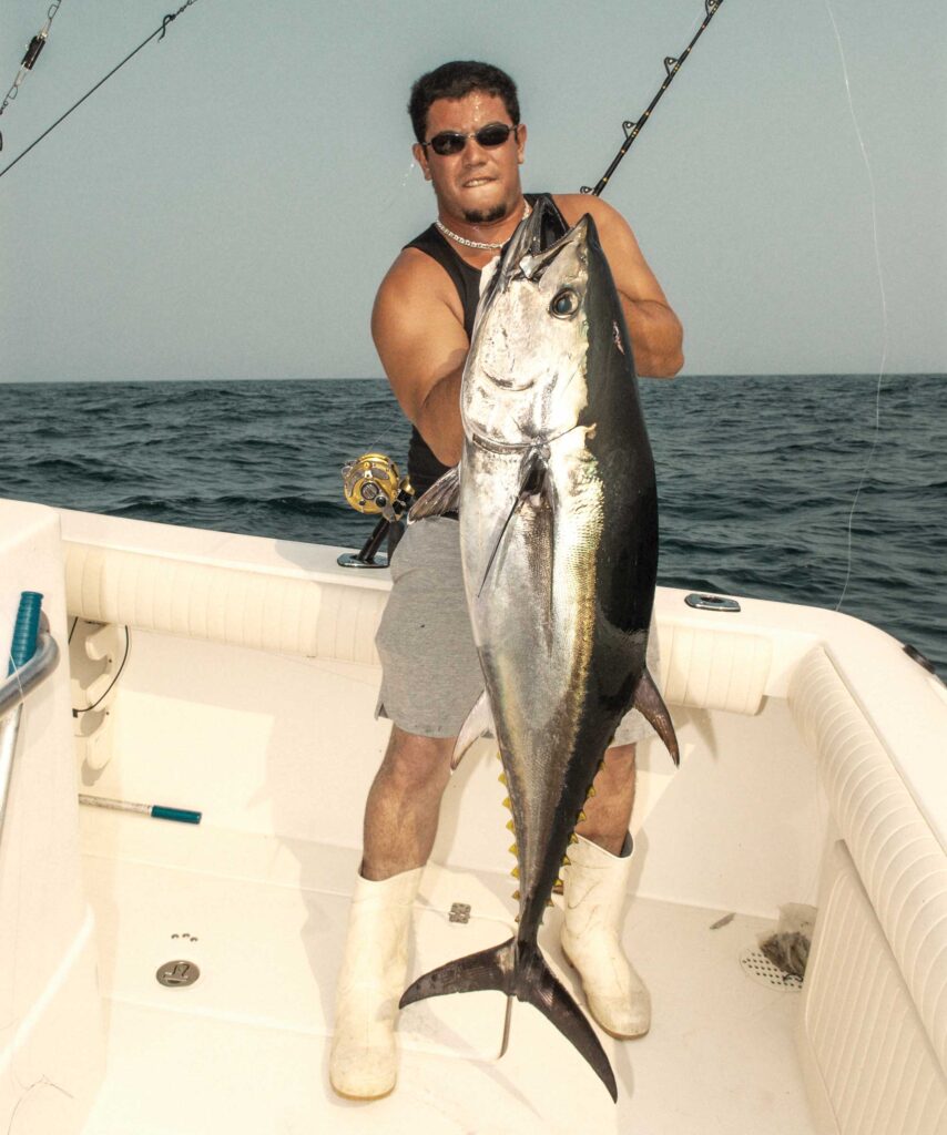 Bluefin tuna on the boat