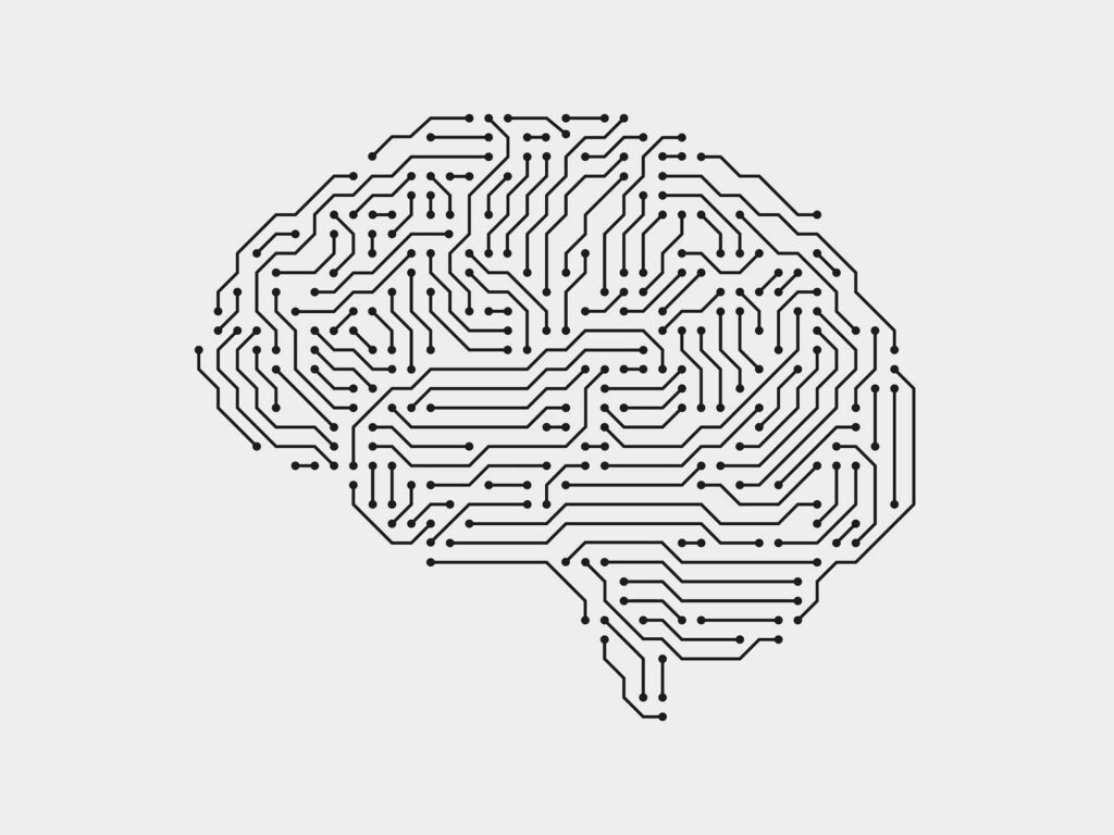 Modern electronics illustration