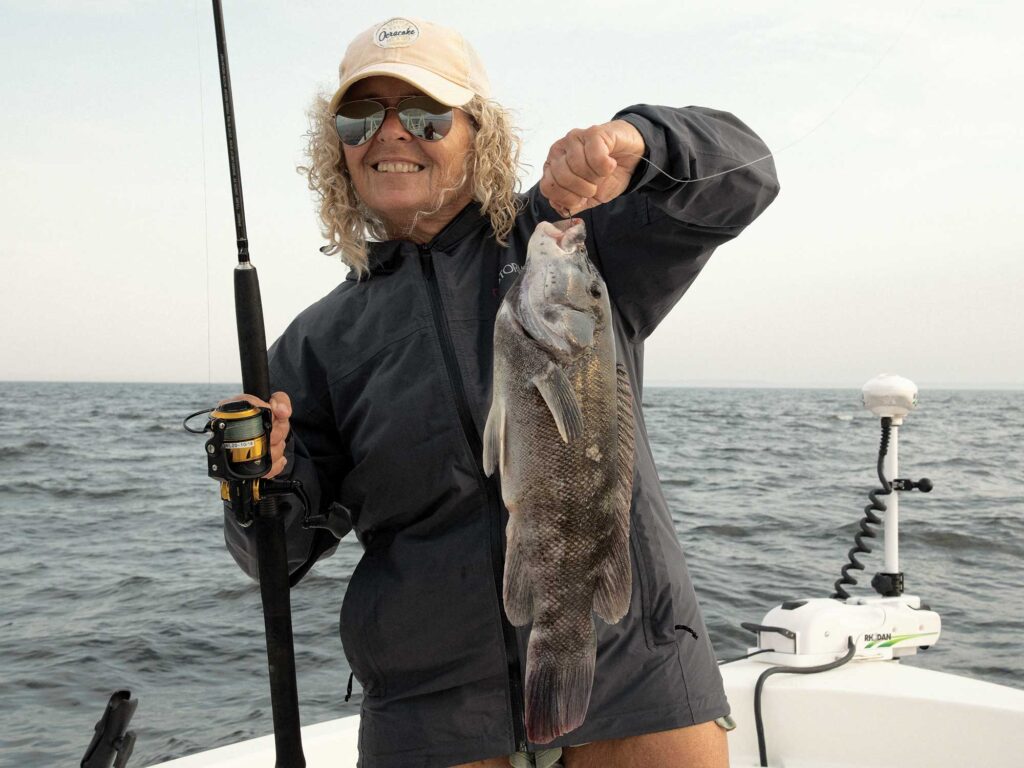 Catching tautog