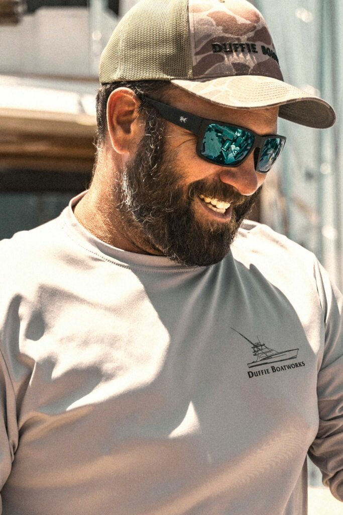Capt. Jon Duffie on his boat