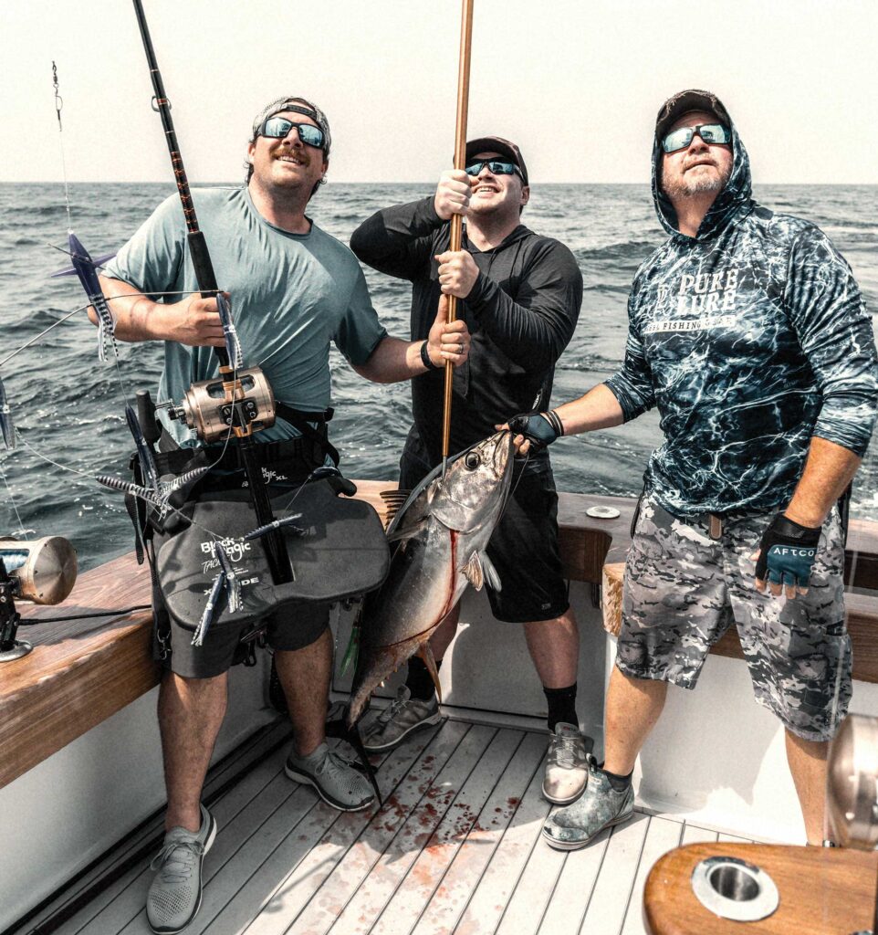 Yellowfin tuna on the boat