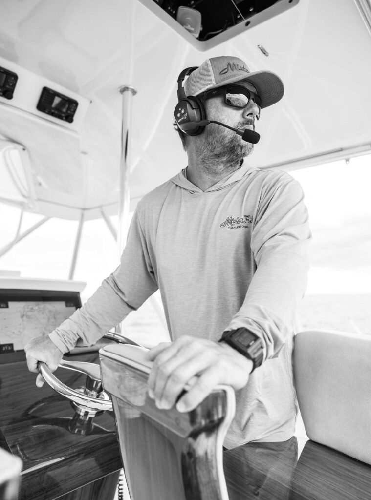 Capt. Alan Neiford captaining Mister Pete